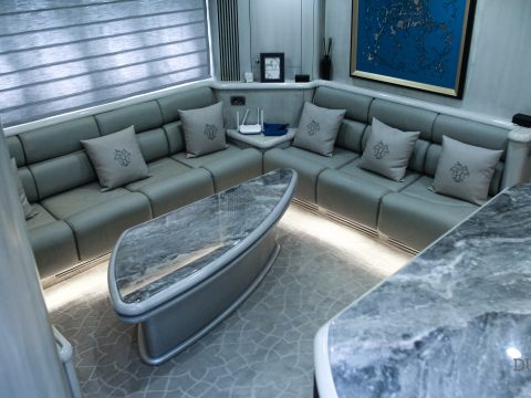 living room predator yacht