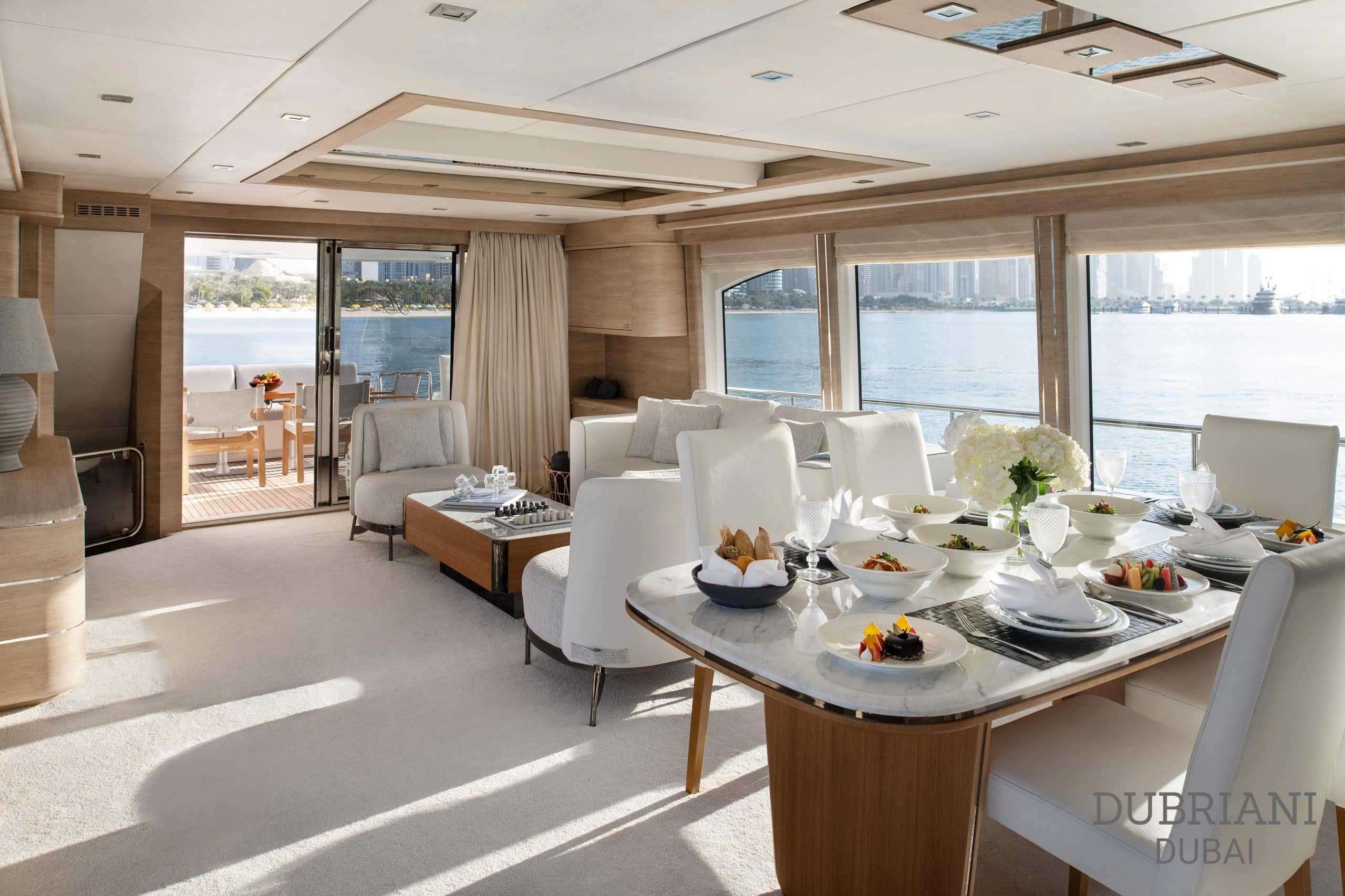 yacht rental dubai with jacuzzi