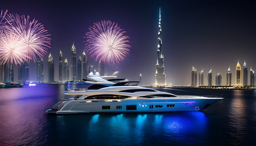 luxury yacht to celebrate new years eve in dubai