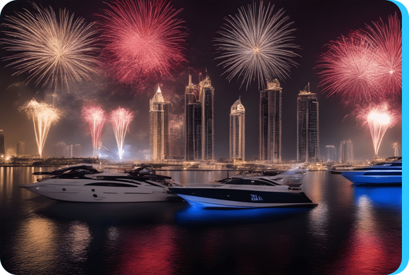rent a yacht for new years eve in dubai marina