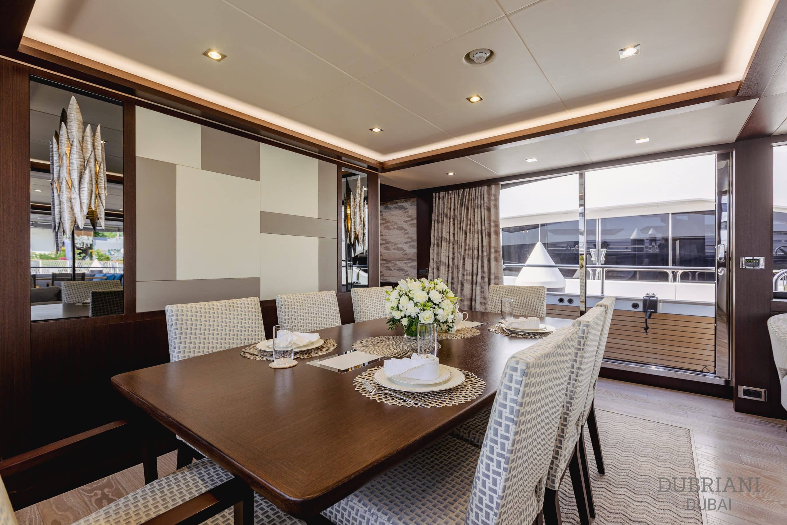Exquisite Dining Experience on the Sunseeker 95