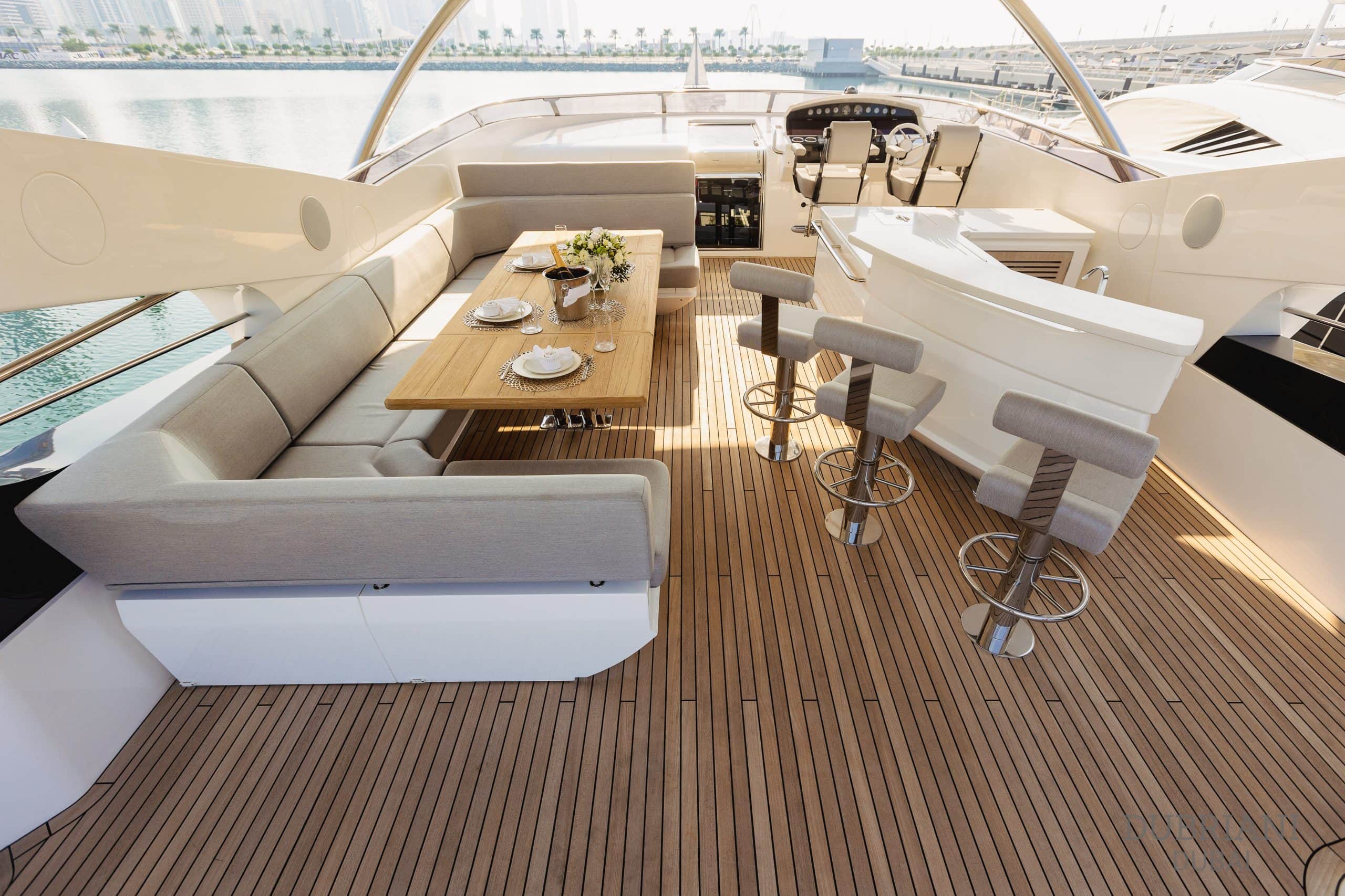 Sunseeker 95 Yacht - Expansive Flybridge Lounge