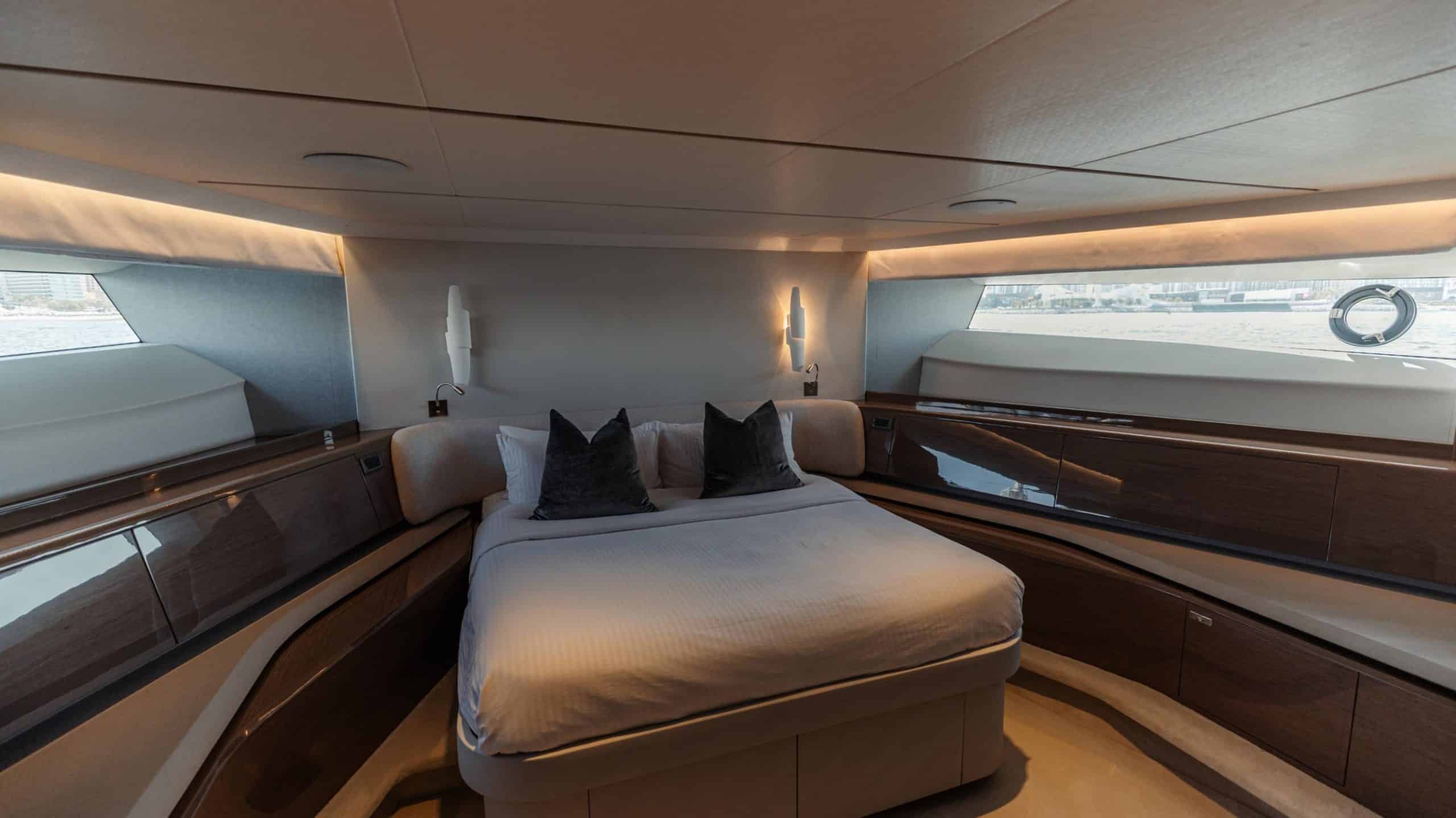 Princess X95 master cabin with double berth