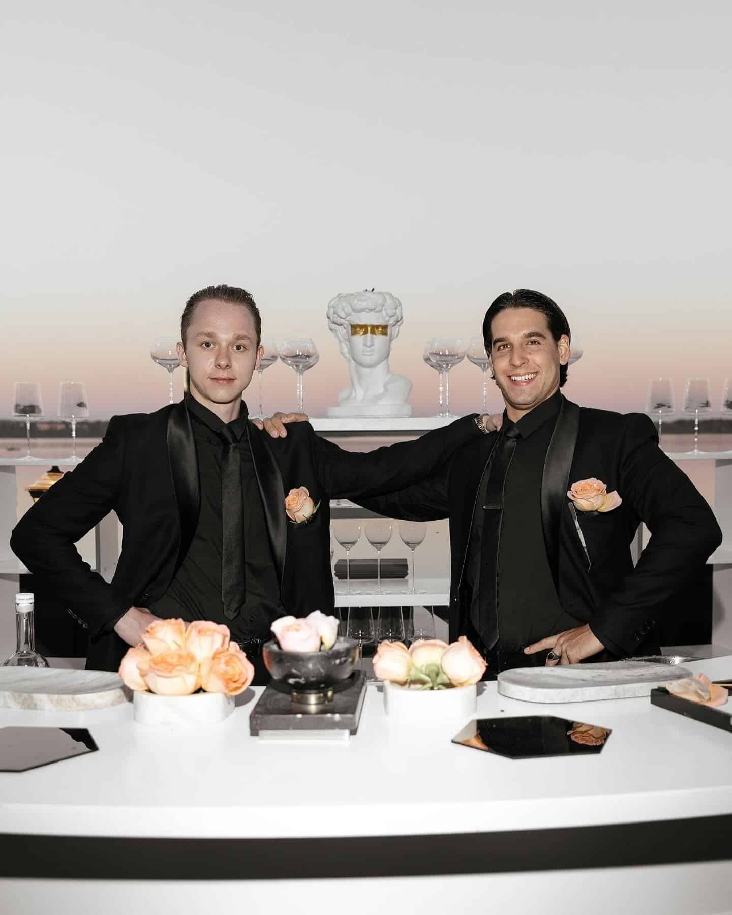 guests enjoying drinks served by yacht bartender onboard luxury yacht