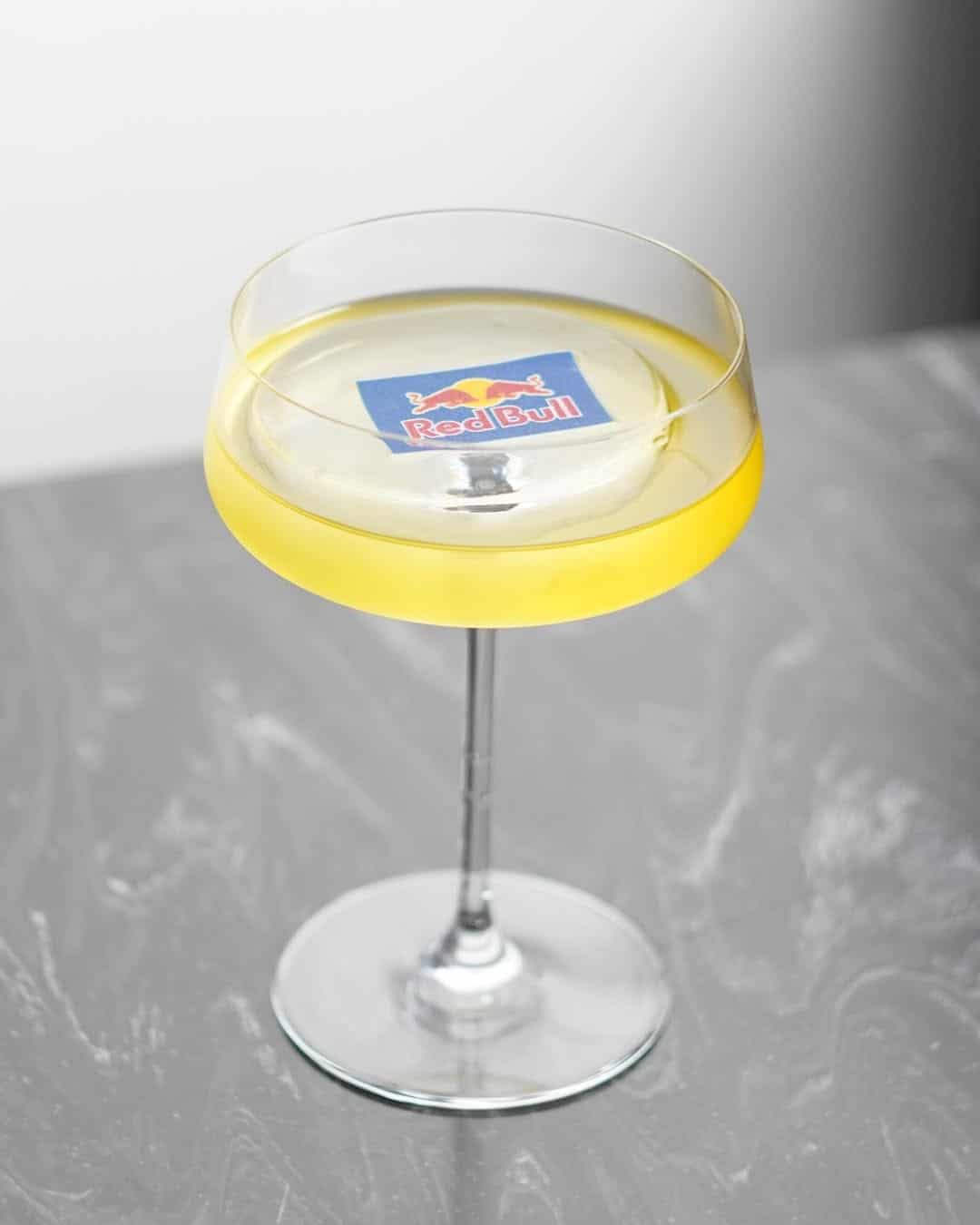 signature cocktail drink prepared by professional yacht bartender
