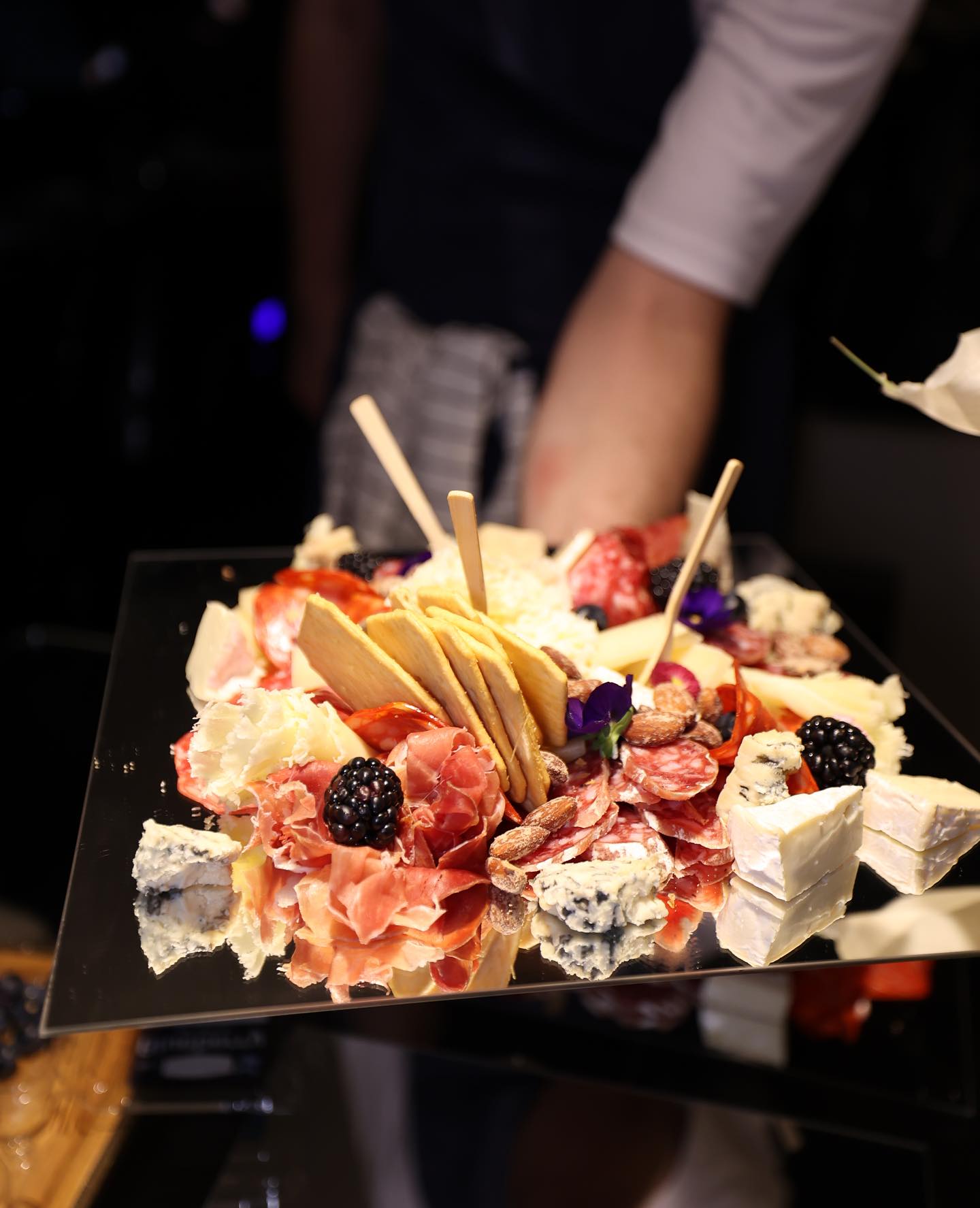 Gourmet dessert platter served during a private romantic yacht dinner in Dubai