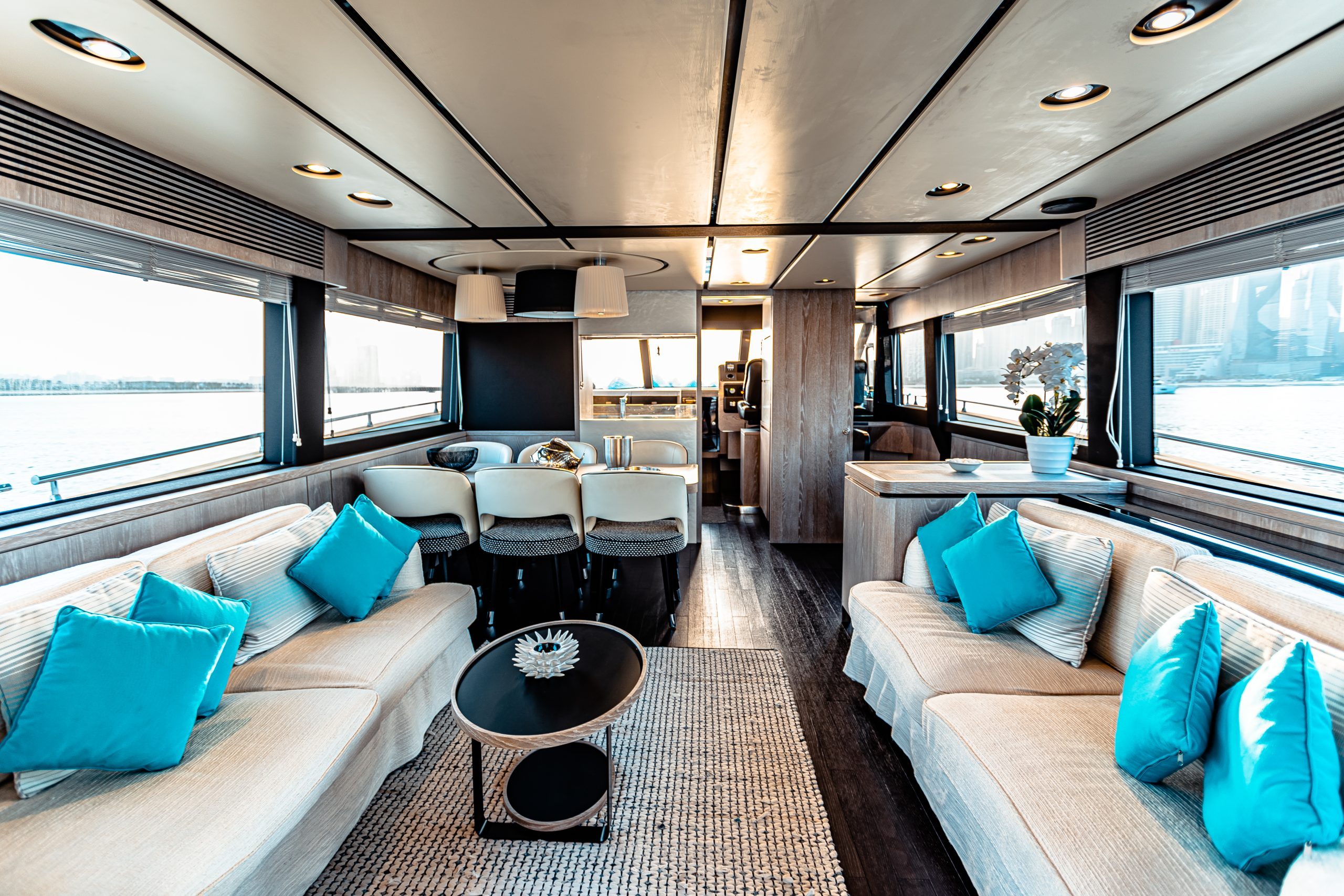 Azimut 70 Migueria yacht luxury interior main salon