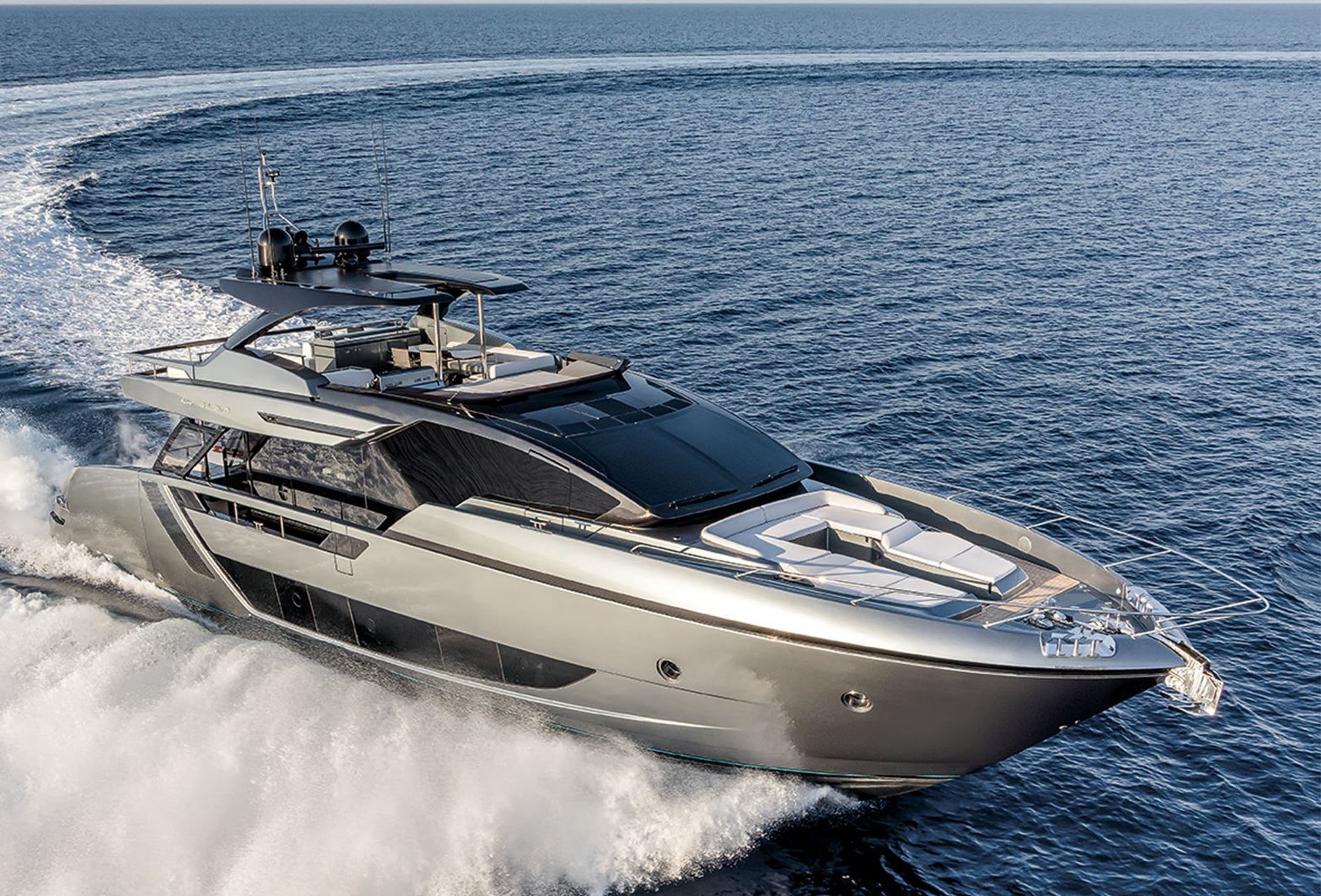 Riva 82 - F1 luxury motor yacht at sea