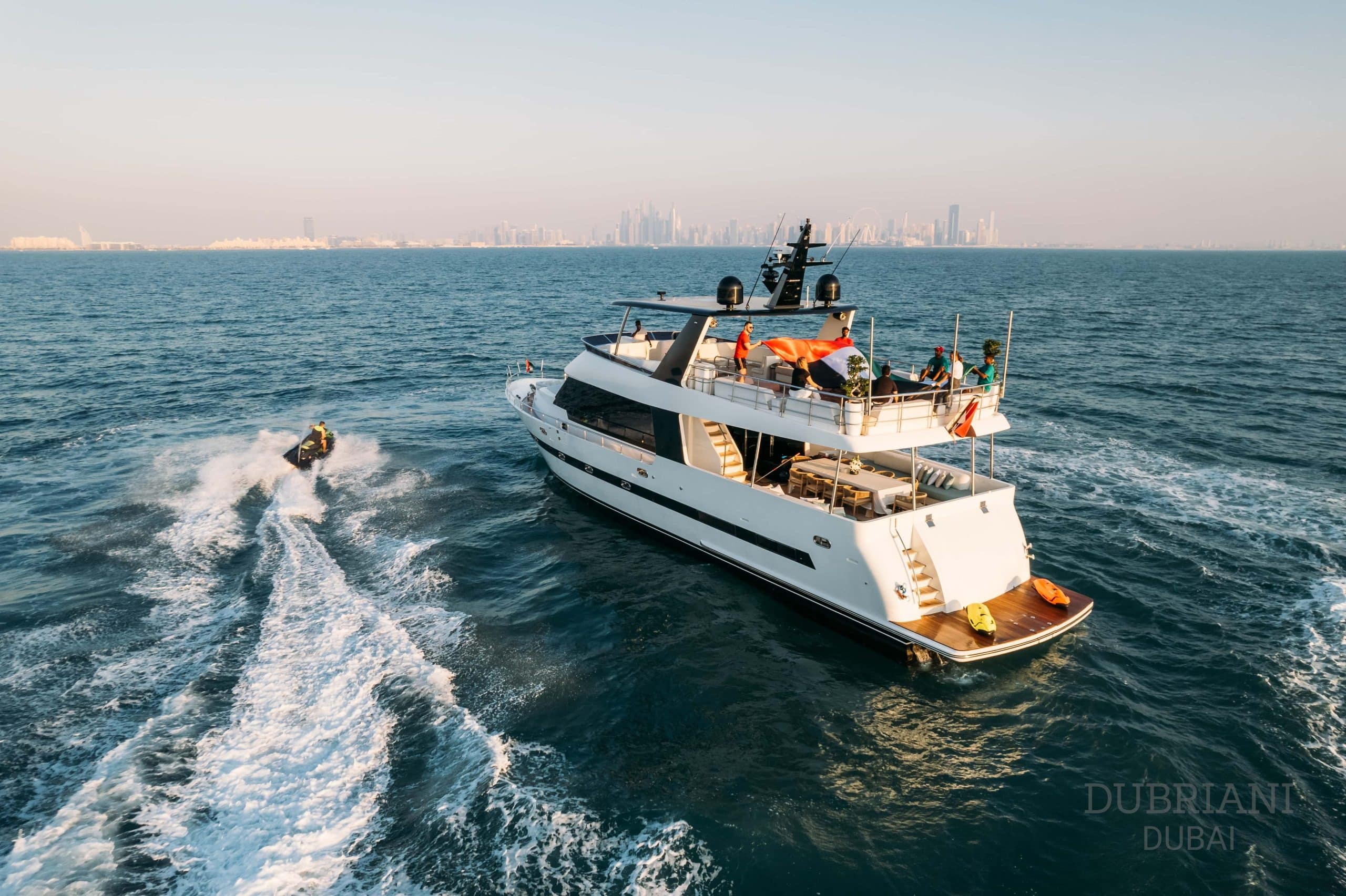 Eclipse yacht cruising at high speed across open ocean waters