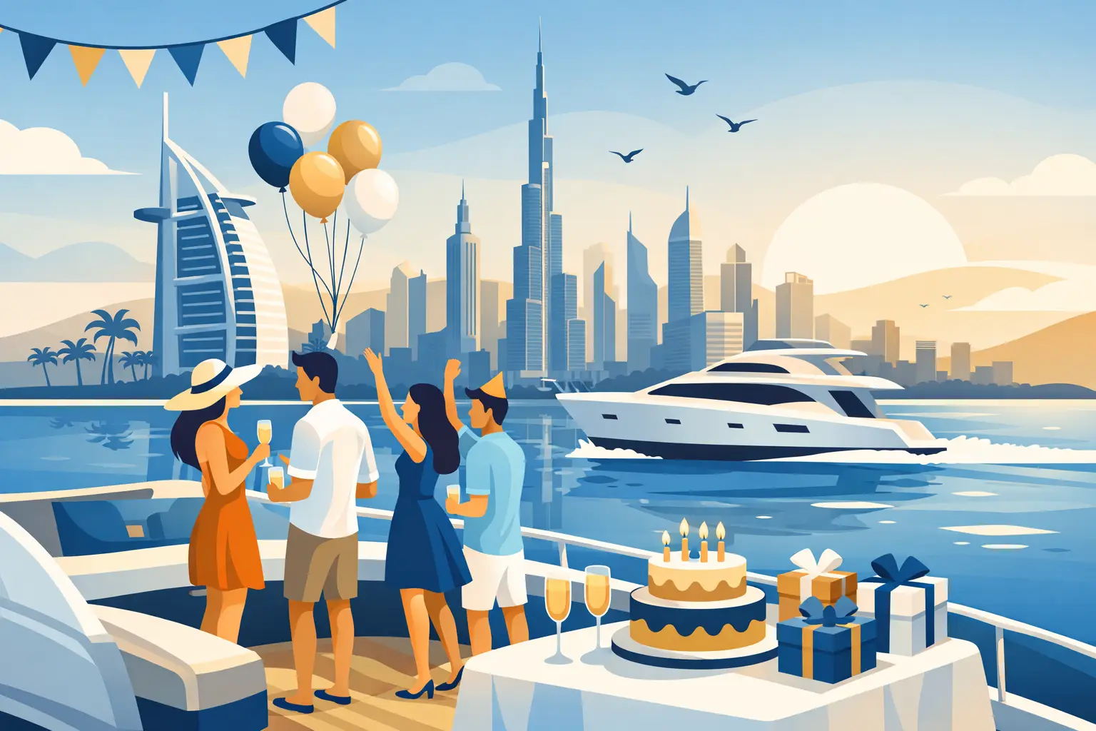 How to Organize a Yacht Birthday Party Dubai