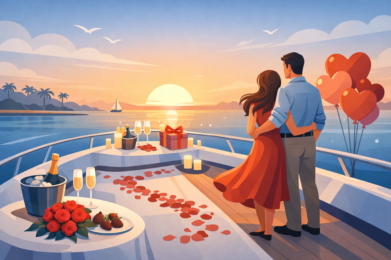 How to Arrange Yacht Anniversary Surprise
