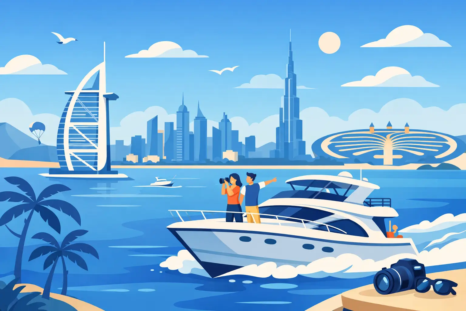 7 Best Yacht Routes for Photos in Dubai