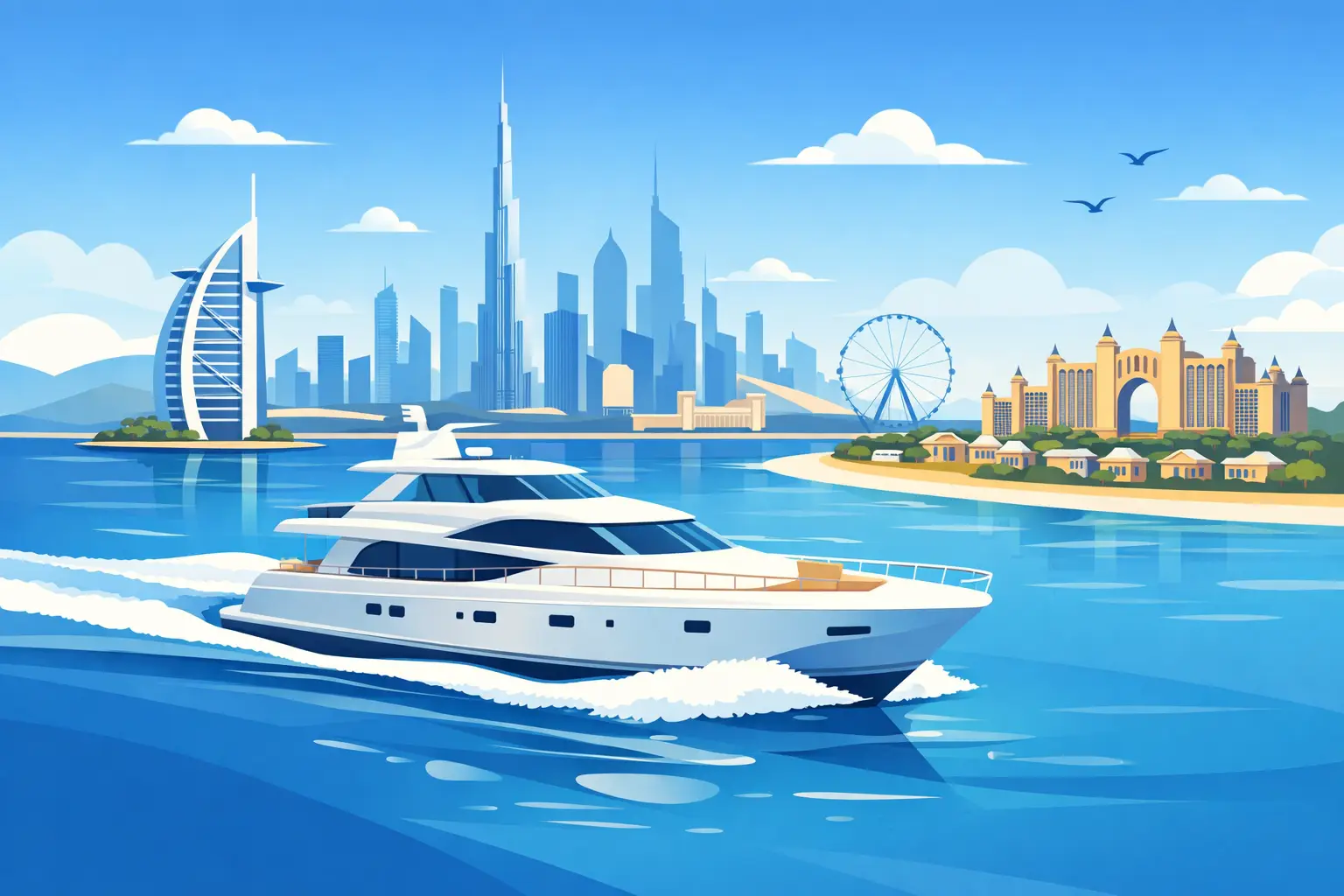 7 Top Yacht Sightseeing Routes in Dubai