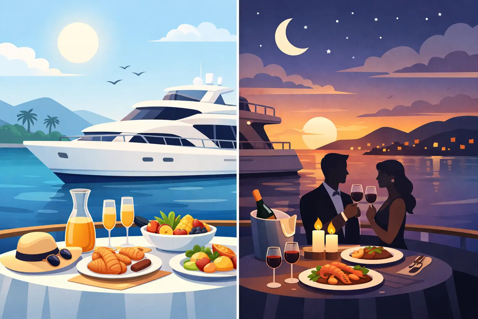 Yacht Brunch Versus Dinner: Which Wins?