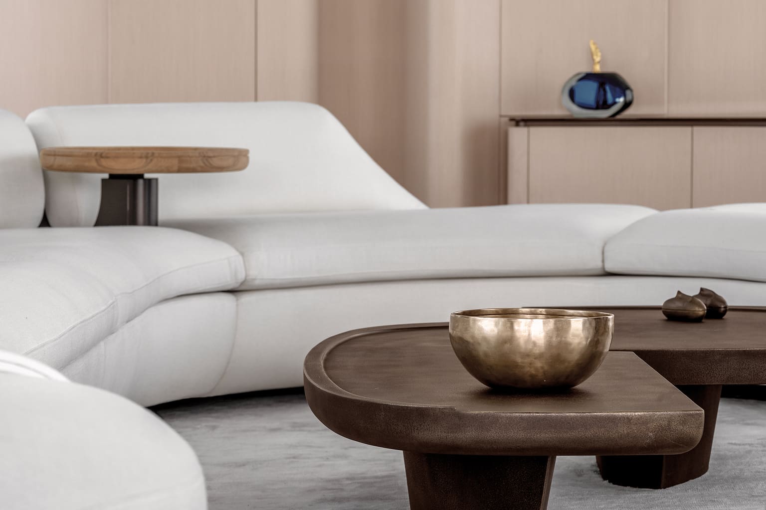 Grande Trideck saloon seating detail, Azimut shipyard photo