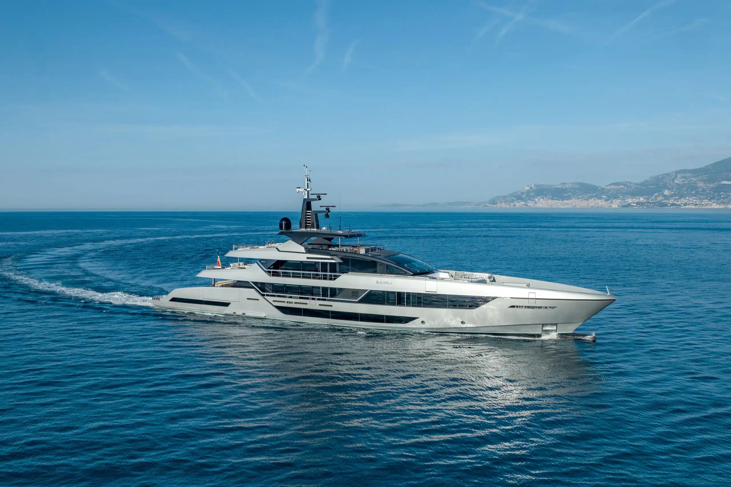 Riva 54 Metri superyacht exterior profile cruising at sea