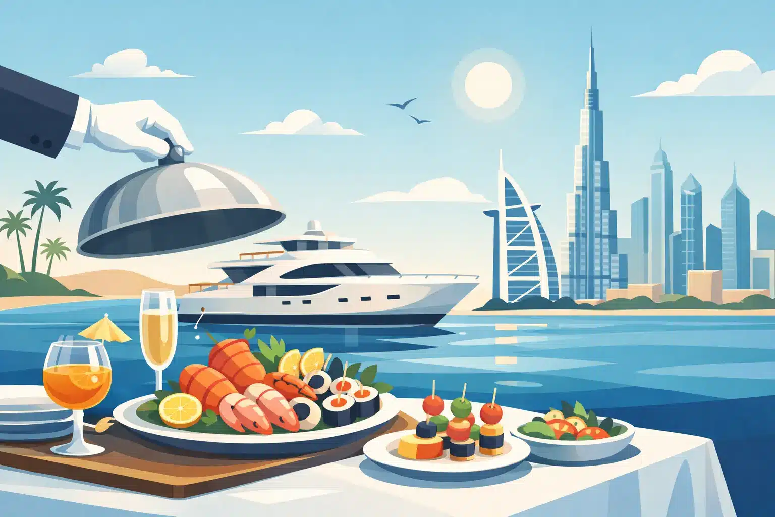 How to Plan Yacht Catering for a Dubai Charter