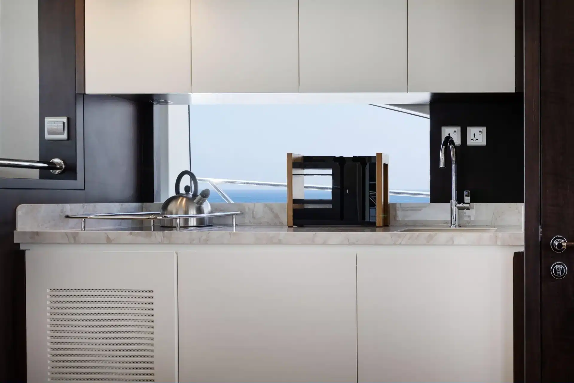 Alia 62 galley with marble worktop